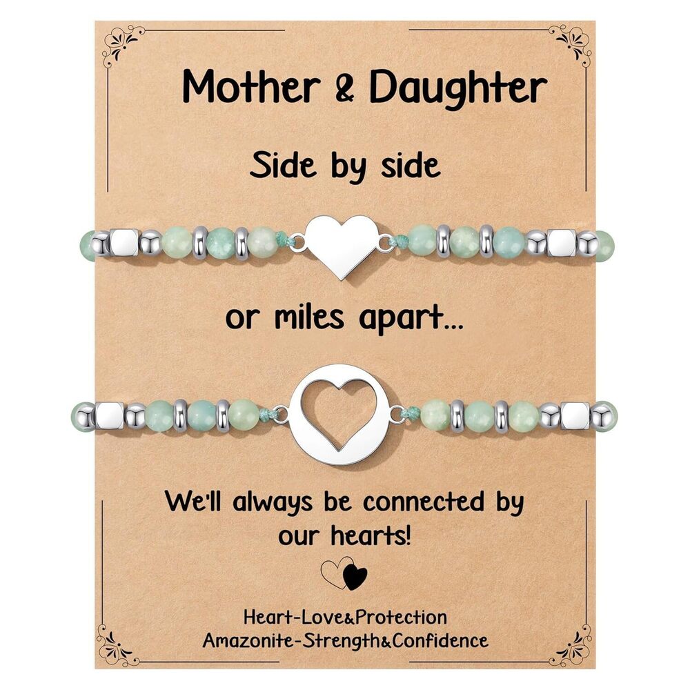 Mother Daugther Bracelets Jewelry Mothers Day Gifts for Daughter Mommy